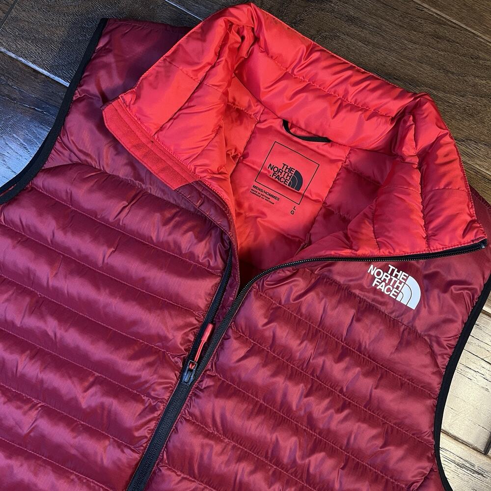 The North Face Terra Peak Insulated Vest Mens Large Puffer Beetroot Red New $180